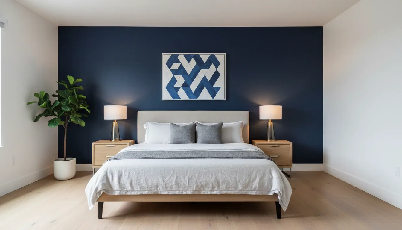 Accent wall after painting