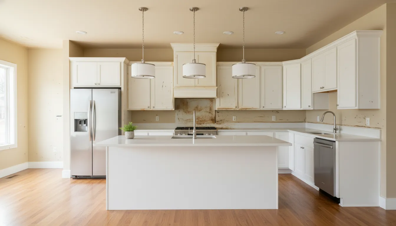 Kitchen before painting