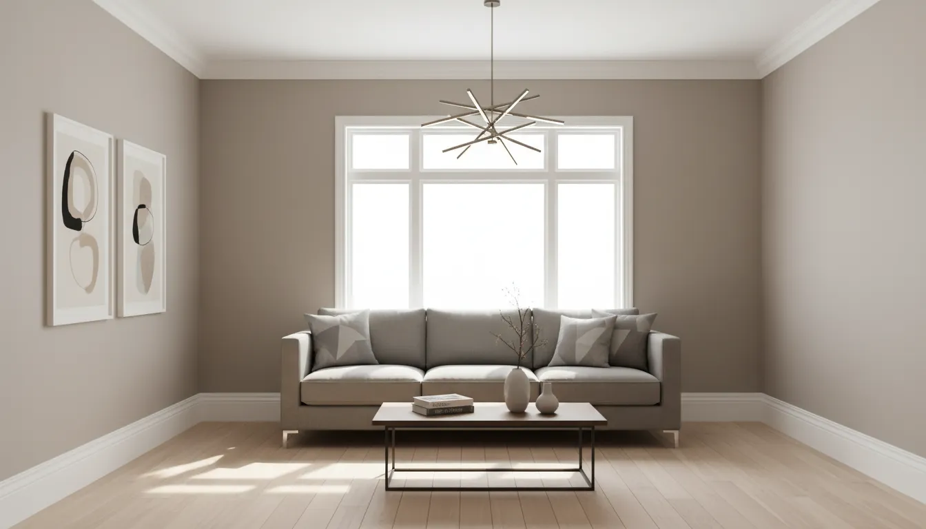 Living room after painting in Spruce Grove