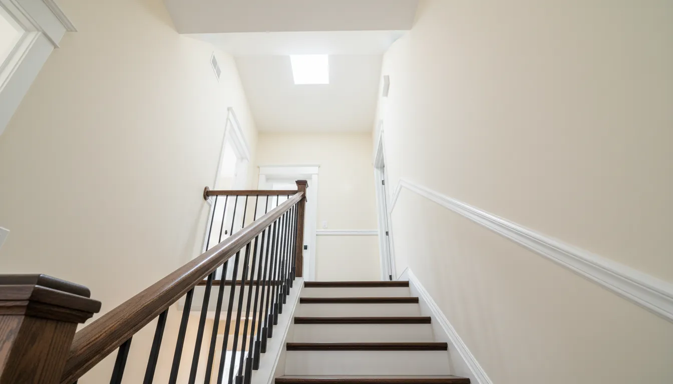 Stairwell after painting
