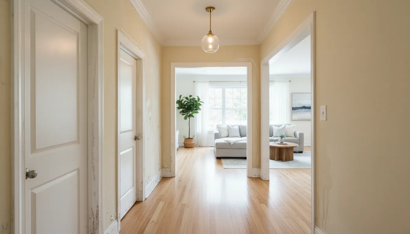 Whole home interior before painting